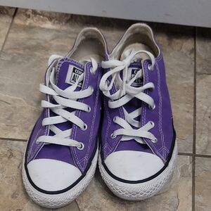 Converse Kids Sneakers in Purple and White